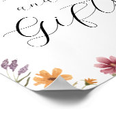 Wildblume in Blumenkarten und Geschenkzeichen Poster (Ecke)