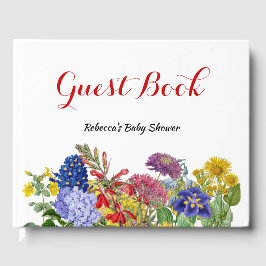 Wildblume in der Blümchen-Whimsical-Bläschen-Babyd Gästebuch