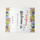 Wildblume in der Blütendusche Wandteppich (Vorderseite (Horizontal))