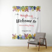 Wildblume in der Blütendusche Wandteppich (Beispiel)