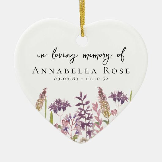 Wildblume in der Erinnerung Keramik Ornament (Vorne)