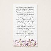 Wildblume in der Liebesgebet-Karte (Rückseite)