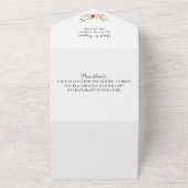 Wildblume in einem Kinderduschen Einladung (Außenbereich)