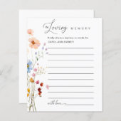 Wildblume "In Love Memory" Beerdigung (Vorne/Hinten)