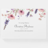 Wildblume "In Love Memory" Beerdigung Gästebuch (Vorderseite)