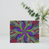 WILDBLUME IN SPIRALE 13 Postkarte (Stehend Vorderseite)