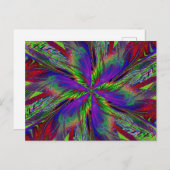 WILDBLUME IN SPIRALE 13 Postkarte (Vorne/Hinten)