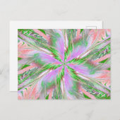 WILDBLUME IN SPIRALE 14 Postkarte (Vorne/Hinten)