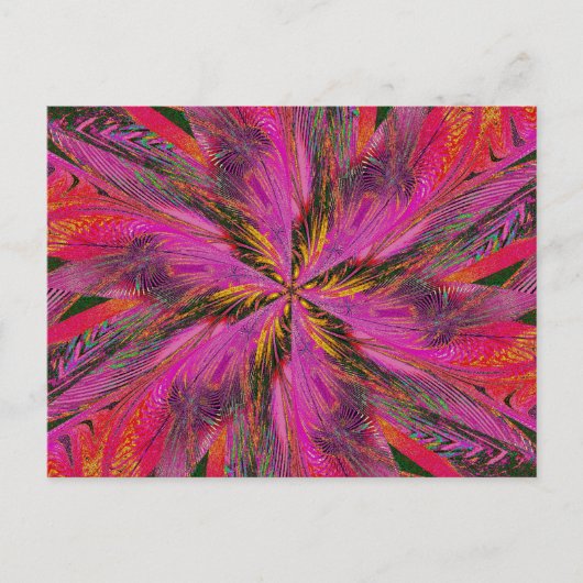 WILDBLUME IN SPIRALE 15 Postkarte (Vorderseite)