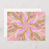 WILDBLUME IN SPIRALE 16 Postkarte (Vorne/Hinten)