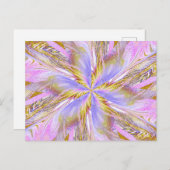 WILDBLUME IN SPIRALE 17 Postkarte (Vorne/Hinten)