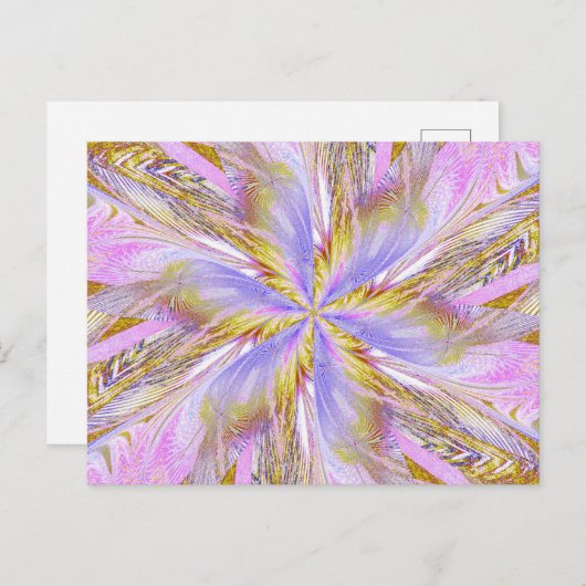 WILDBLUME IN SPIRALE 17 Postkarte (Vorne/Hinten)