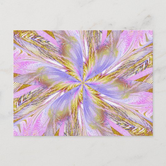 WILDBLUME IN SPIRALE 17 Postkarte (Vorderseite)