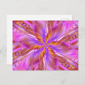 WILDBLUME IN SPIRALE 18 Postkarte (Vorne/Hinten)