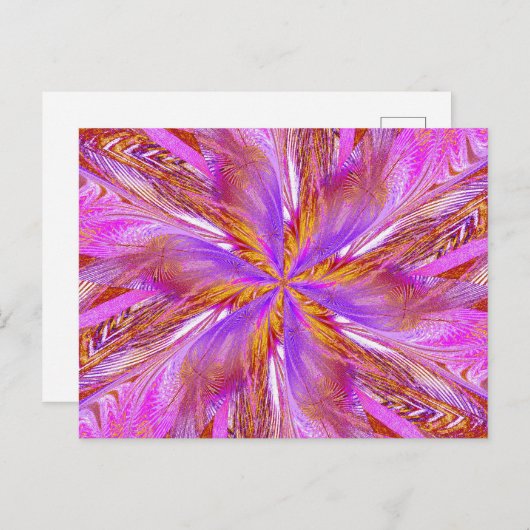 WILDBLUME IN SPIRALE 18 Postkarte (Vorne/Hinten)