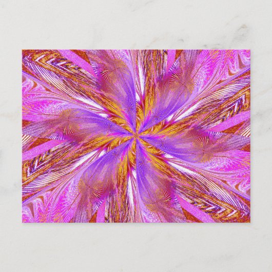 WILDBLUME IN SPIRALE 18 Postkarte (Vorderseite)