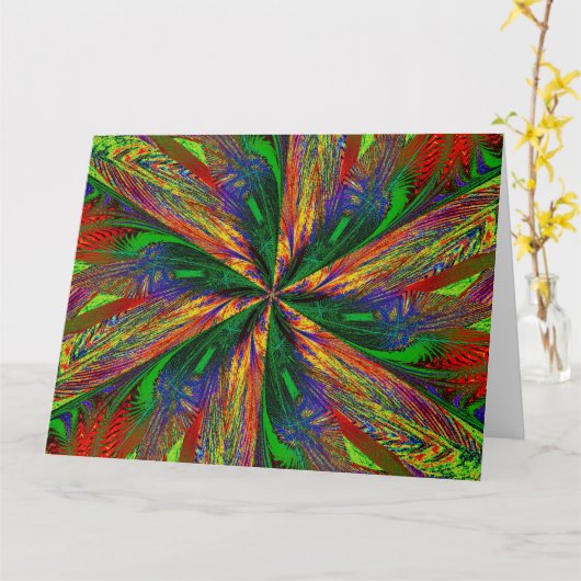 WILDBLUME IN SPIRALE 9 KARTE (Gelbe Blume)