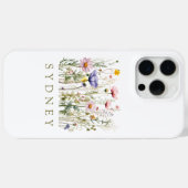 Wildblume Individuelle Name Case-Mate iPhone Hülle (Rückseite (Horizontal))