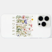 Wildblume Individuelle Name Case-Mate iPhone Hülle (Rückseite (Horizontal))