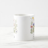 Wildblume Individuelle Name Kaffeetasse (Mittel)