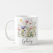 Wildblume Individuelle Name Kaffeetasse (Links)