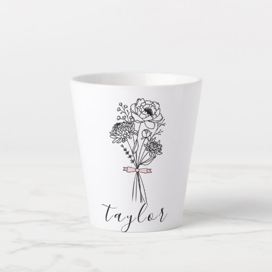 Wildblume Individuelle Name Milchtasse (Vorderseite)
