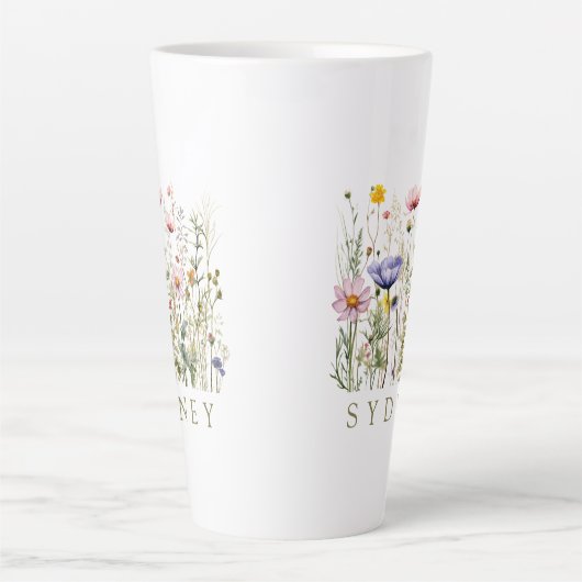 Wildblume Individuelle Name Milchtasse (Vorderseite)