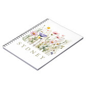 Wildblume Individuelle Name Notizblock (Linke Seite)