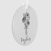 Wildblume Individuelle Name Ornament (Vorderseite)