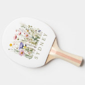 Wildblume Individuelle Name Tischtennis Schläger (Seitenansicht)