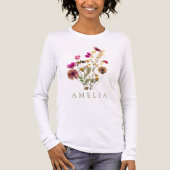 Wildblume Individuelle Name Tri-Blend Shirt (Vorderseite)