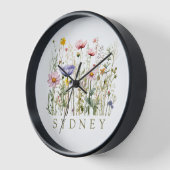 Wildblume Individuelle Name Uhr (Winkel)