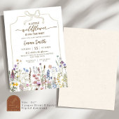 Wildblume ist auf der Way Baby Dusche Einladung