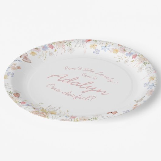 Wildblume ist nicht ihr hinterhältiger Teller (Schrägansicht)