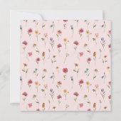 Wildblume ist unterwegs Frühjahrsdusche Einladung (Rückseite)