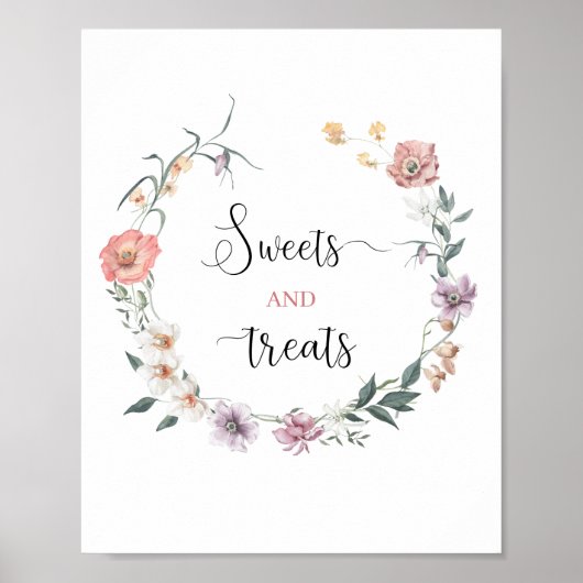 Wildblume ist unterwegs Frühlingsdusche Poster (Vorne)