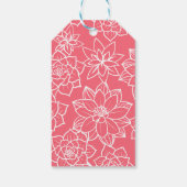 Wildblume ist unterwegs mit rosa Babydusche Geschenkanhänger (Rückseite)