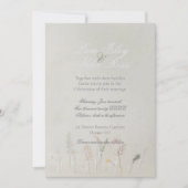 Wildblume Jars Boho Einladung zur Hochzeit (Vorderseite)