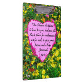 WILDBLUME JEREMIAH 29:11 FOTO KLEMMBRETT (Rechts)