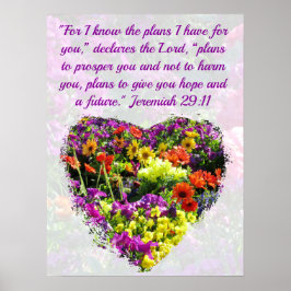 WILDBLUME JEREMIAH 29:11 ORIGINAL POSTER