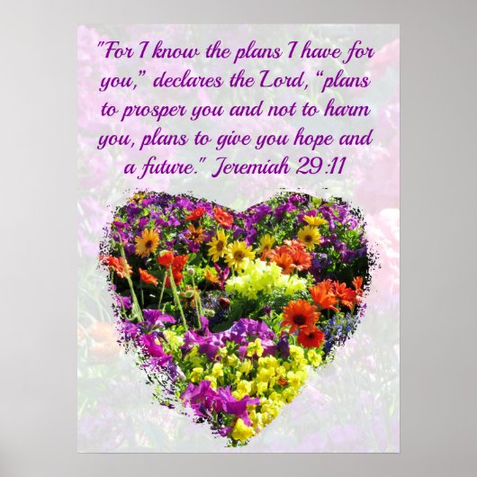 WILDBLUME JEREMIAH 29:11 ORIGINAL POSTER (Vorne)