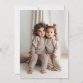 Wildblume Joint Birthday Foto Back Einladung (Rückseite)