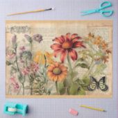 Wildblume Junk Journal Design 9 Seidenpapier (Basteln)