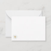 Wildblume "Just Breathe" Mitteilungskarte (Rückseite)