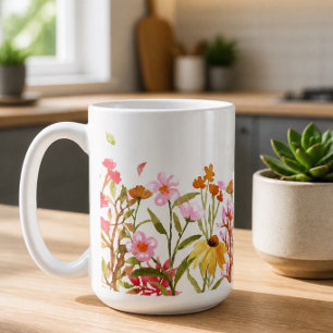 Wildblume Kaffee Tasse