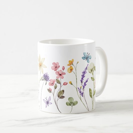 Wildblume Kaffeetasse (VorderseiteRechts)