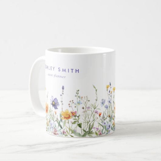 Wildblume Kaffeetasse (Vorderseite Links)