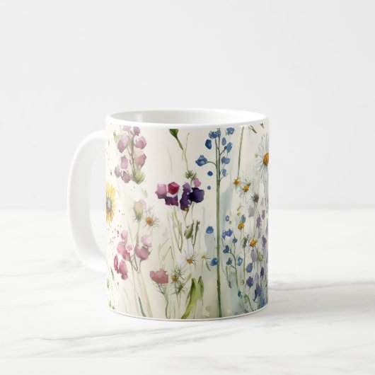 Wildblume Kaffeetasse (Vorderseite Links)