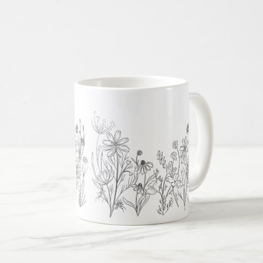 Wildblume  kaffeetasse (VorderseiteRechts)
