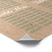 Wildblume-Kämpfen auf Kraft-Country-Hochzeitssitze Poster (Ecke)